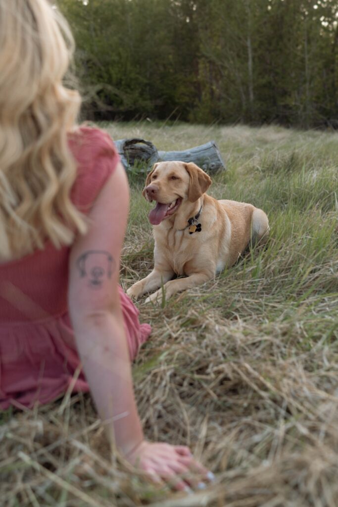 Reno Nevada CNA Graduation Senior Portraits with a dog. Reno Lake Tahoe senior photographer. 