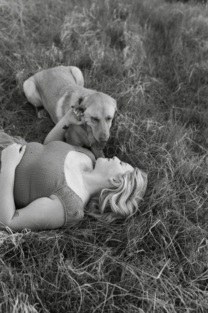 Reno Nevada CNA Graduation Senior Portraits with a dog. Reno Lake Tahoe senior photographer. 