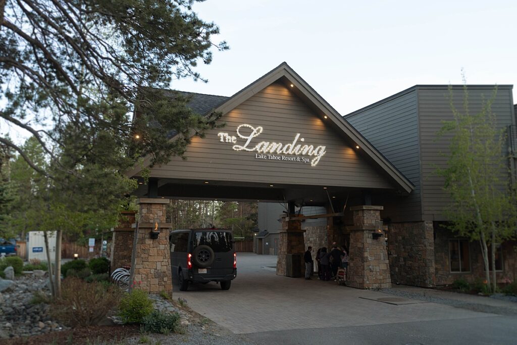 lake tahoe elopement. Reception dinner at Jimmy's in the Landing. lake tahoe wedding elopement photographer videographer. 4JOY media