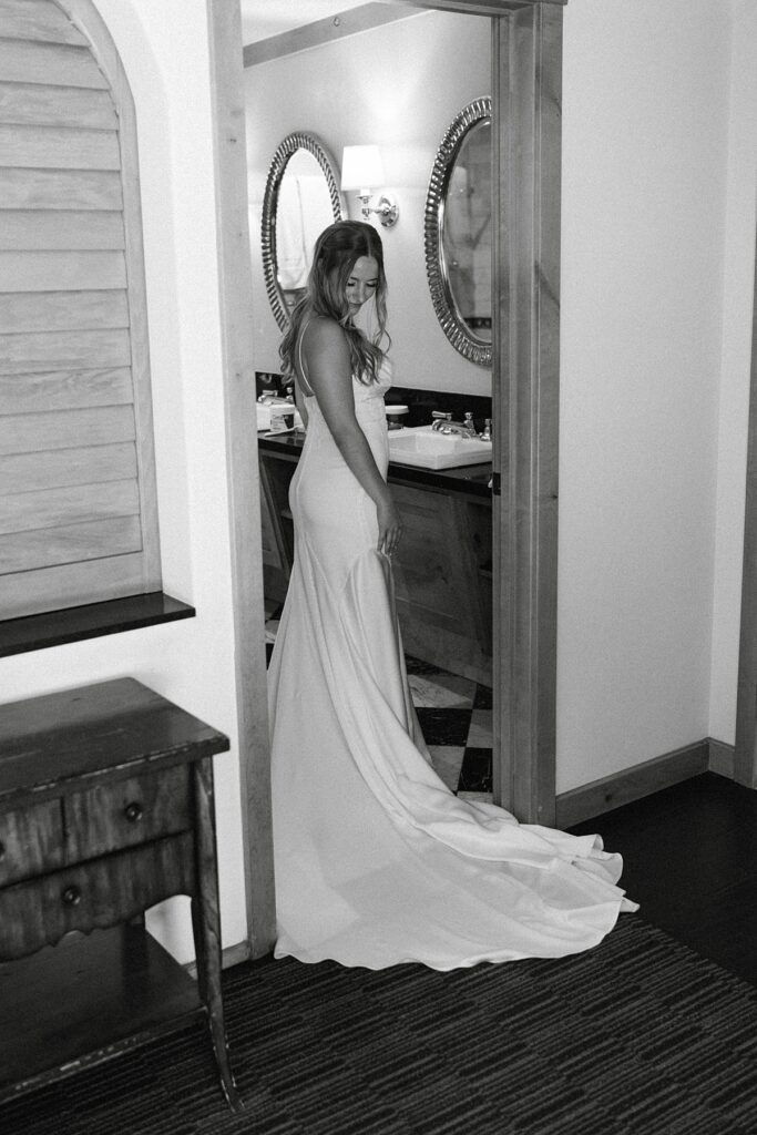 bride getting ready. lake tahoe wedding elopement photographer videographer. 4JOY media