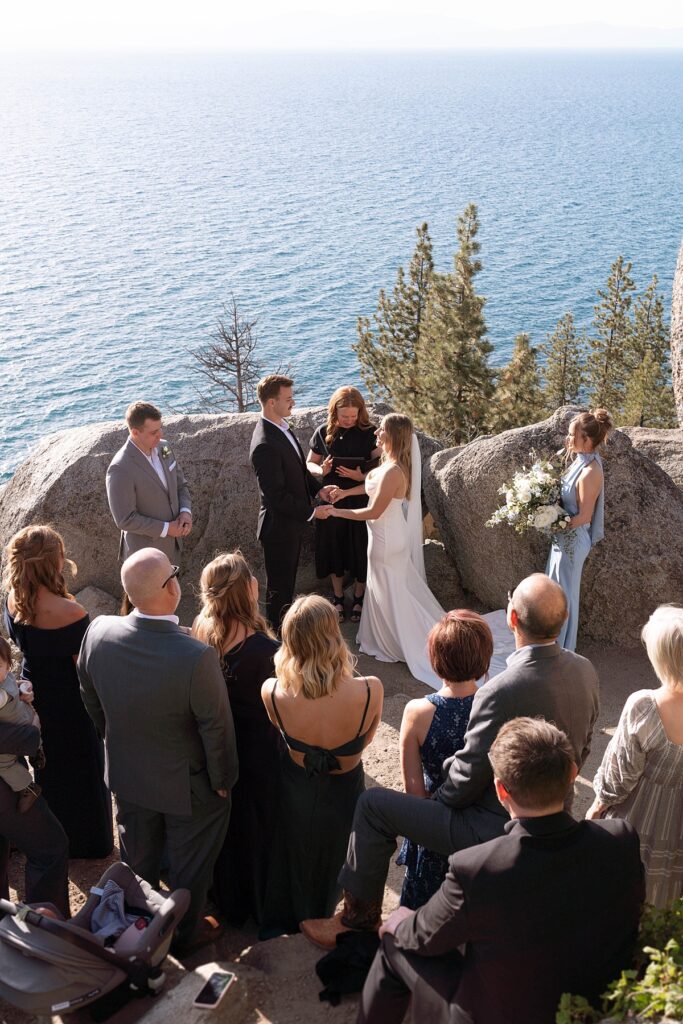 logan schoals elopement ceremony. lake tahoe wedding elopement photographer videographer. 4JOY media