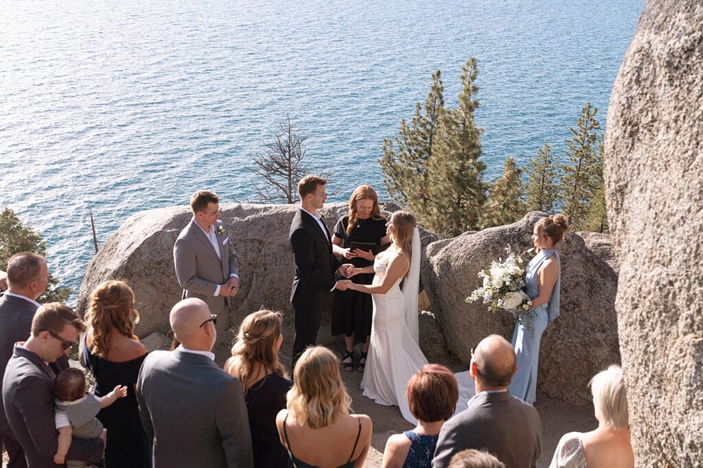 logan schoals elopement ceremony. lake tahoe wedding elopement photographer videographer. 4JOY media