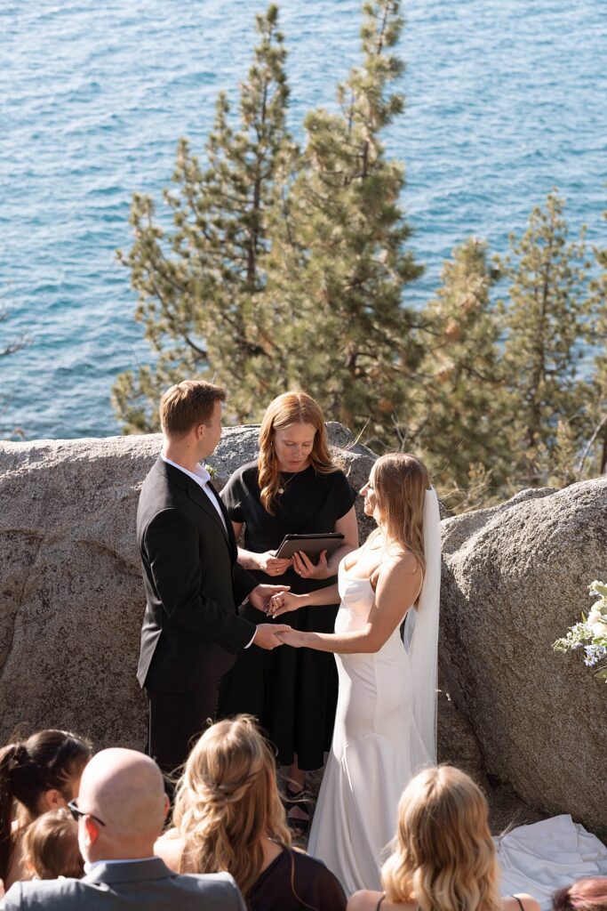 logan schoals elopement ceremony. lake tahoe wedding elopement photographer videographer. 4JOY media