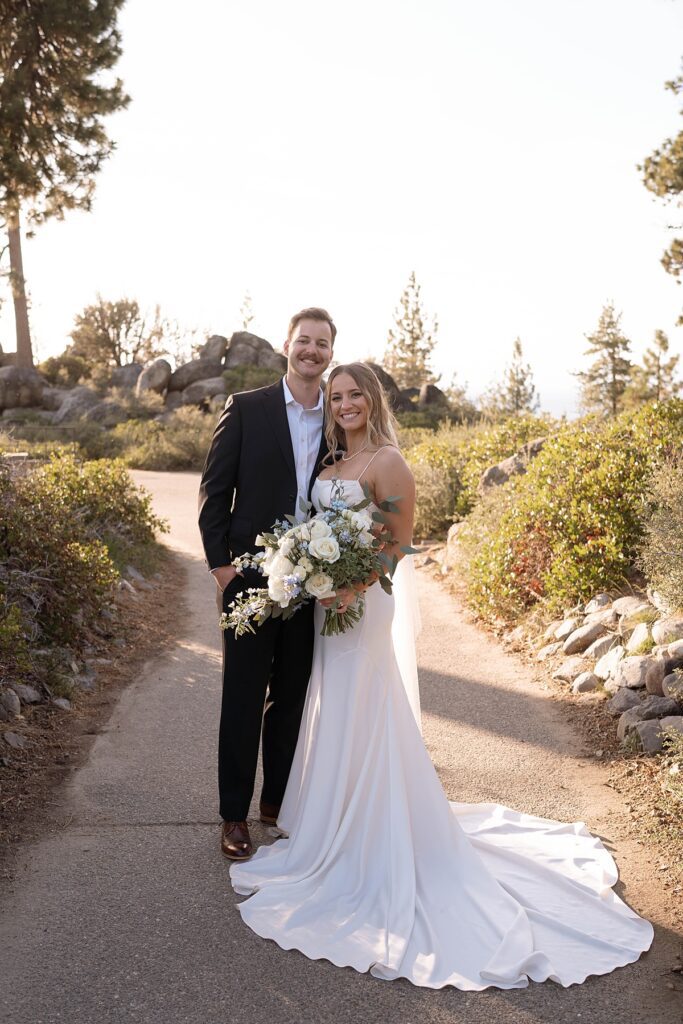 bride and groom portraits. logan schoals elopement. lake tahoe wedding elopement photographer videographer. 4JOY media