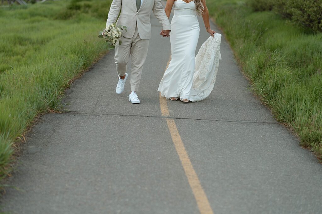 bride and groom portraits. palisades meadows. Plumpjack inn Truckee Palisades Lake Tahoe Wedding photographer videographer