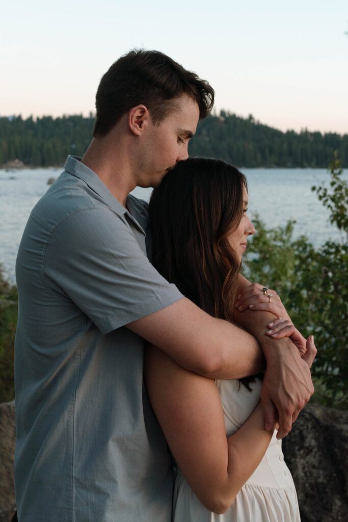 lake tahoe adventure engagement 