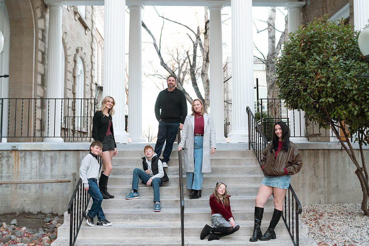Downtown Carson City Nevada Family Session Urban style photos captured by Lake Tahoe wedding photographer