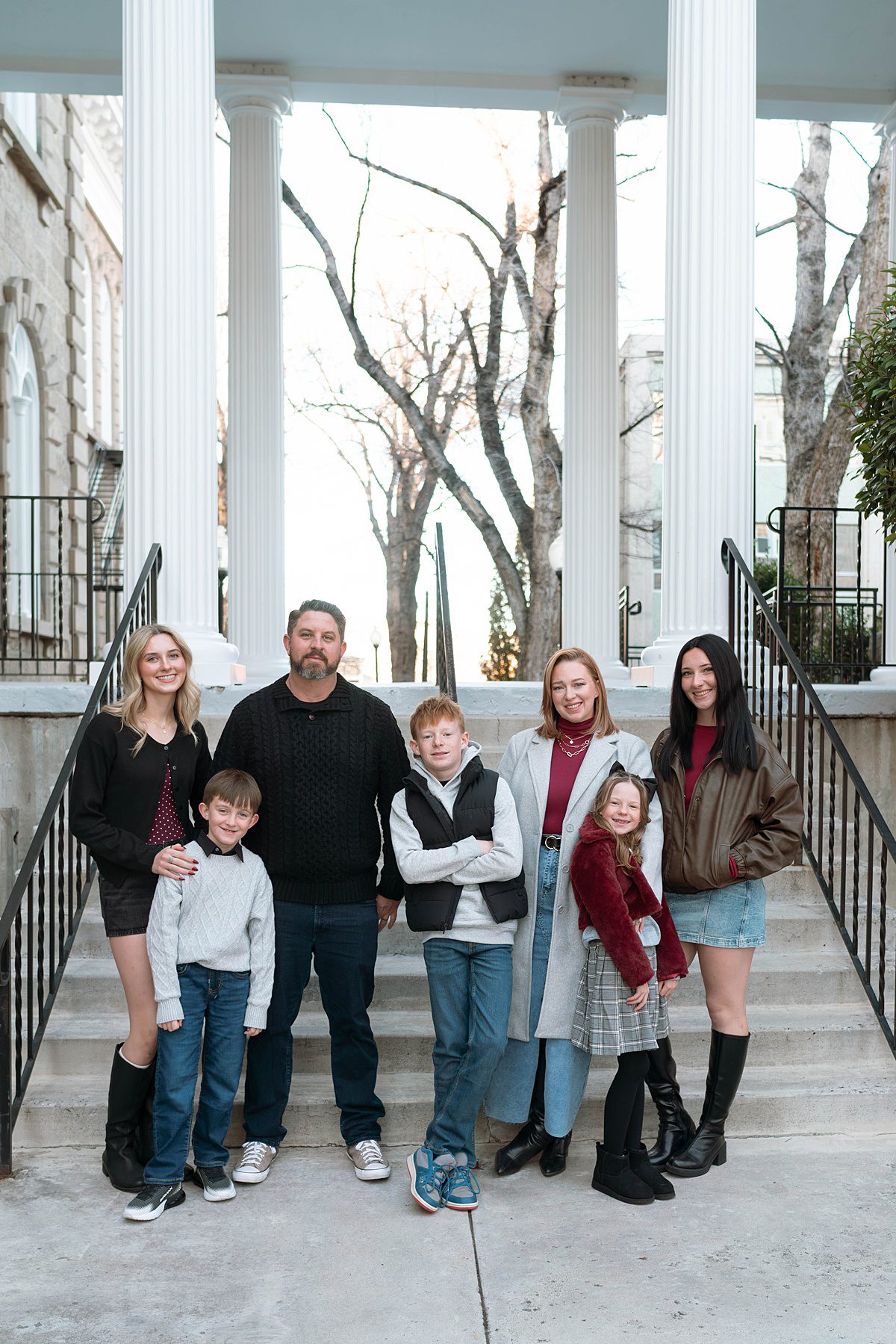 Downtown Carson City Nevada Family Session Urban style photos captured by Lake Tahoe wedding photographer