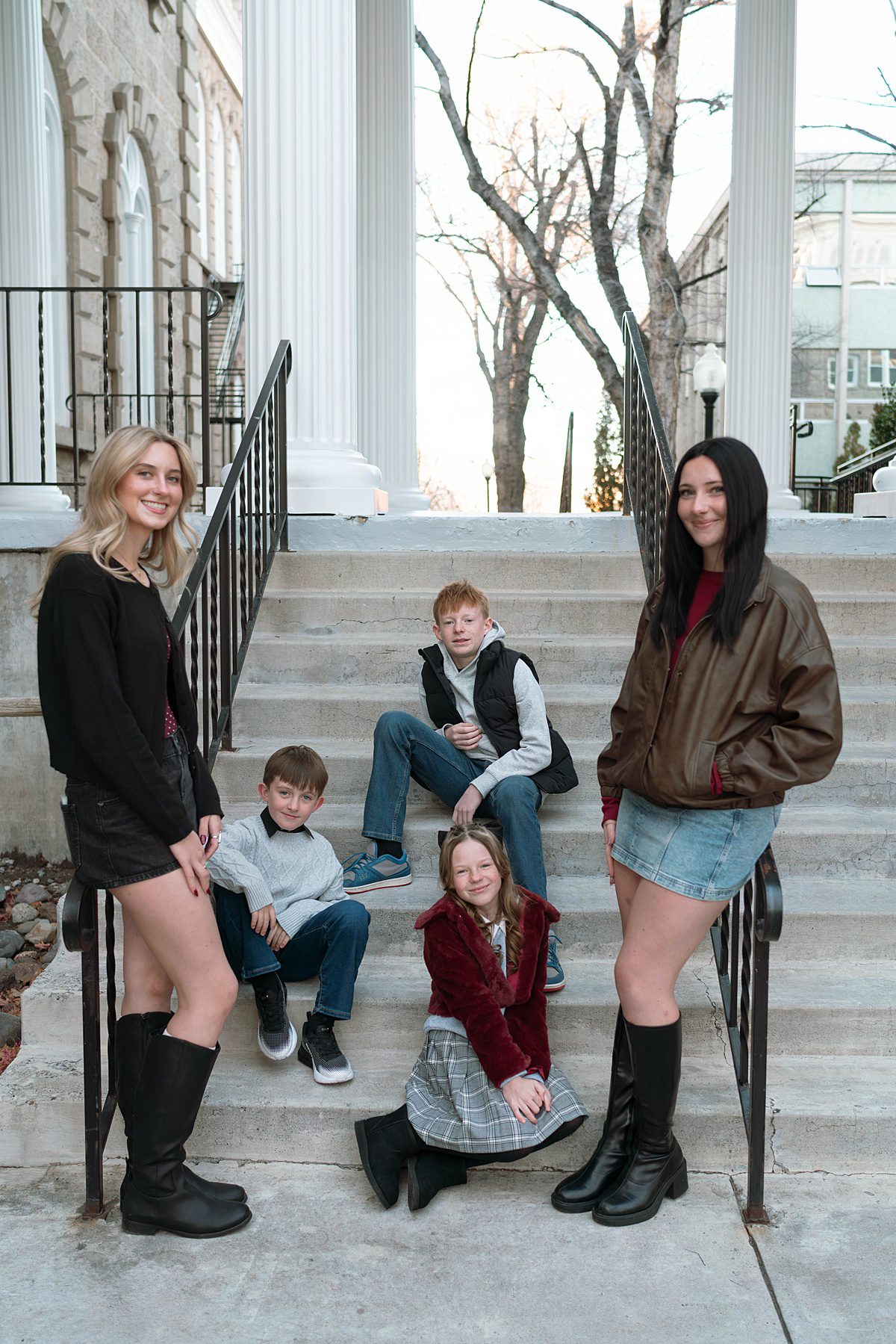 Downtown Carson City Nevada Family Session Urban style photos captured by Lake Tahoe wedding photographer