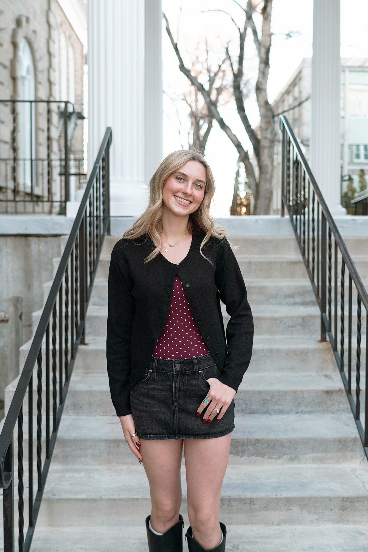 Downtown Carson City Nevada Family Session Urban style photos captured by Lake Tahoe wedding photographer