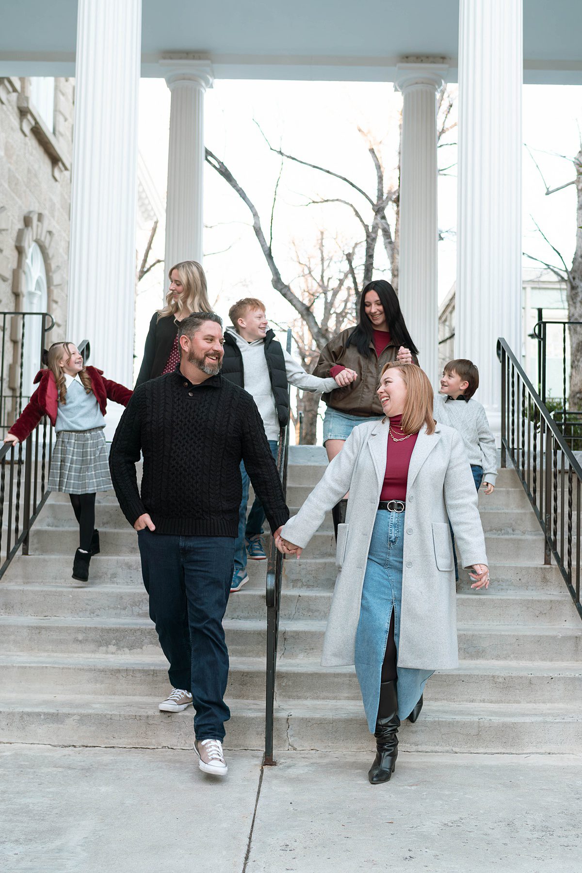Downtown Carson City Nevada Family Session Urban style photos captured by Lake Tahoe wedding photographer