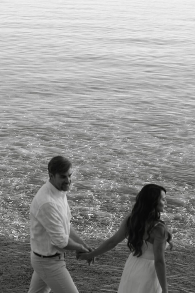 Hidden Beach engagement photos in Lake Tahoe captured by wedding photographer