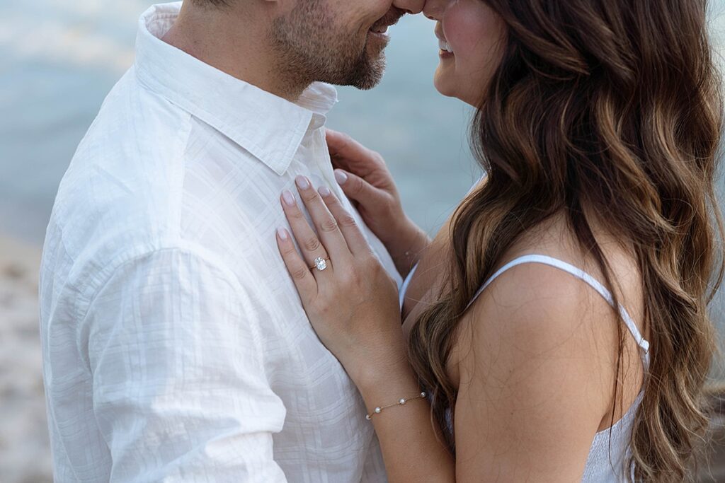 Hidden Beach engagement photos in Lake Tahoe captured by wedding photographer